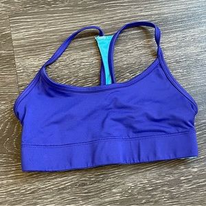 Champion Reversible Sports Bra in Indigo Blue and Aqua